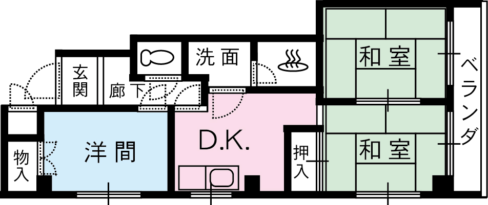 リーベル文の里の間取り