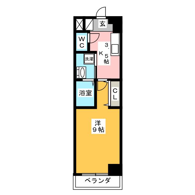 リシュドール鶴舞公園の間取り