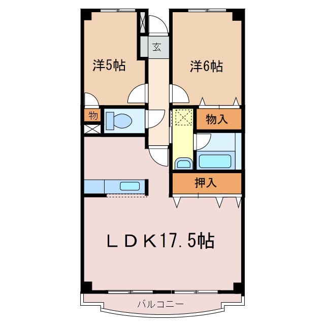 栄光マンションの間取り