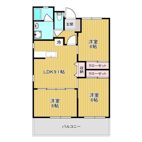 新川211の間取り