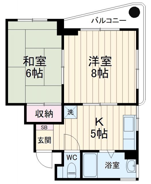 横浜市西区浅間町のマンションの間取り