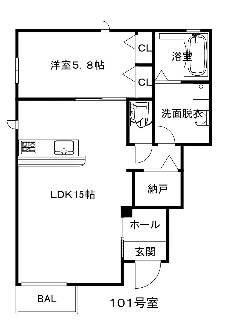 Deo Tezukayamaの間取り