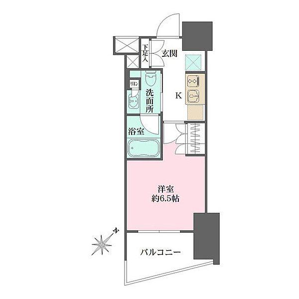 渋谷区本町のマンションの間取り