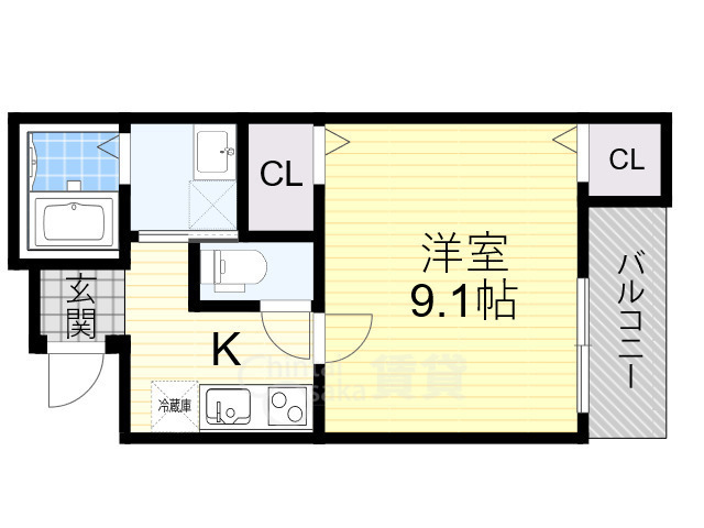 フジパレス服部南町の間取り