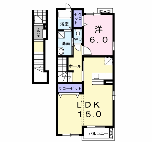 スカイパインＢの間取り