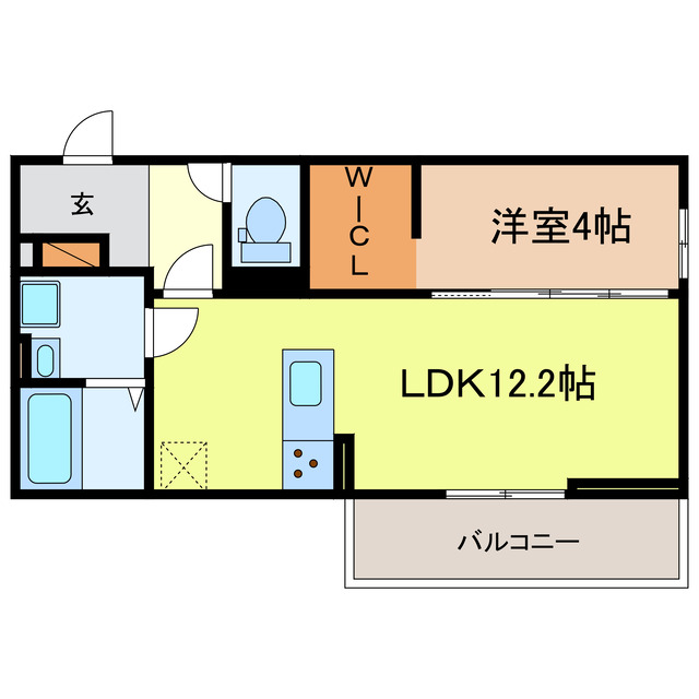 大津市大江のアパートの間取り