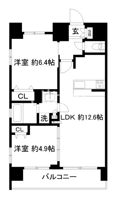 クリスタルグランツ京都西大路の間取り