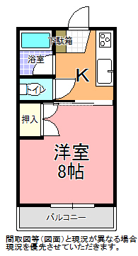 コーポチェリーヒル　Ｂ棟の間取り