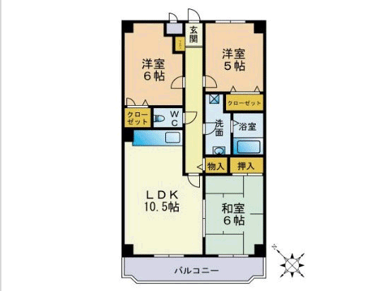 コンフォート香椎東の間取り