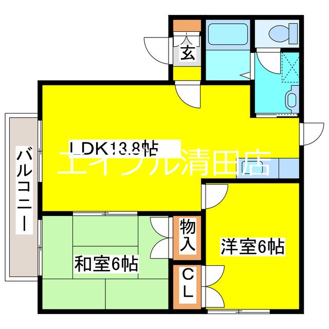 カーサ北野台の間取り