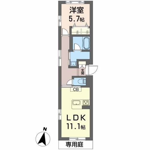 福山市霞町のマンションの間取り