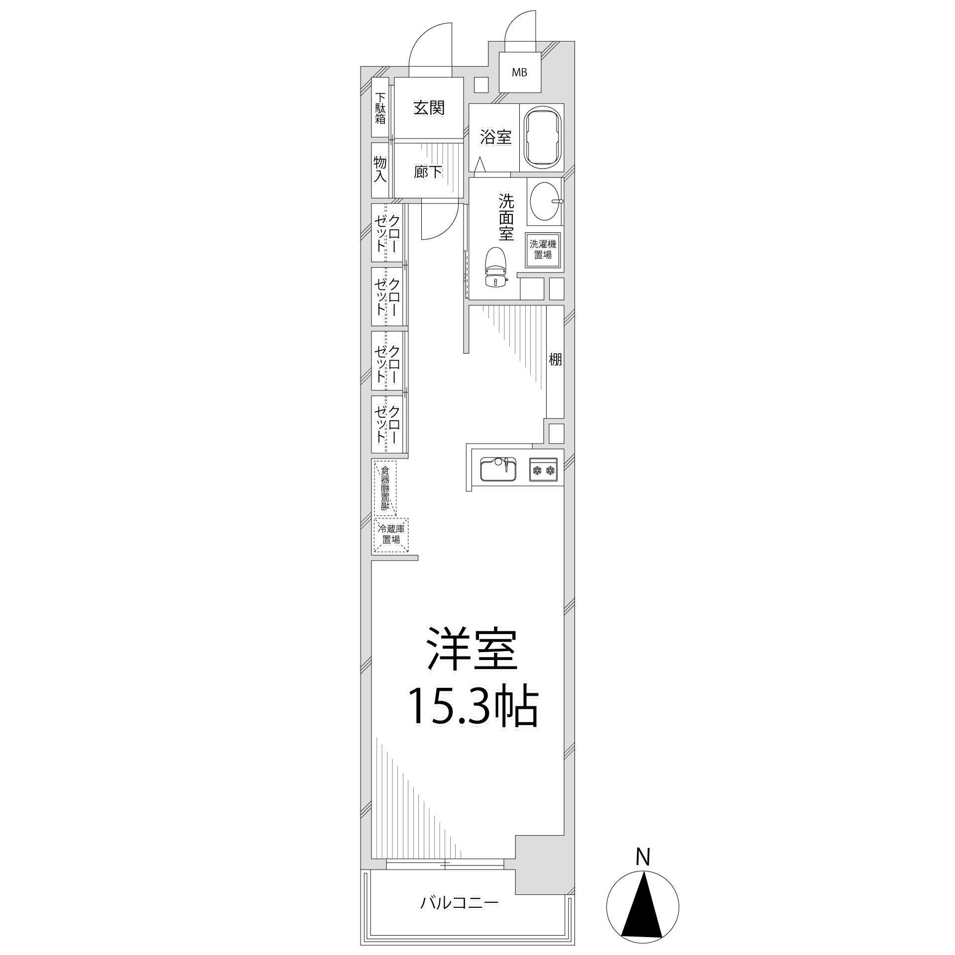 キャッスルコート西新町の間取り