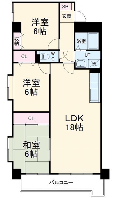 パーク梅盛の間取り