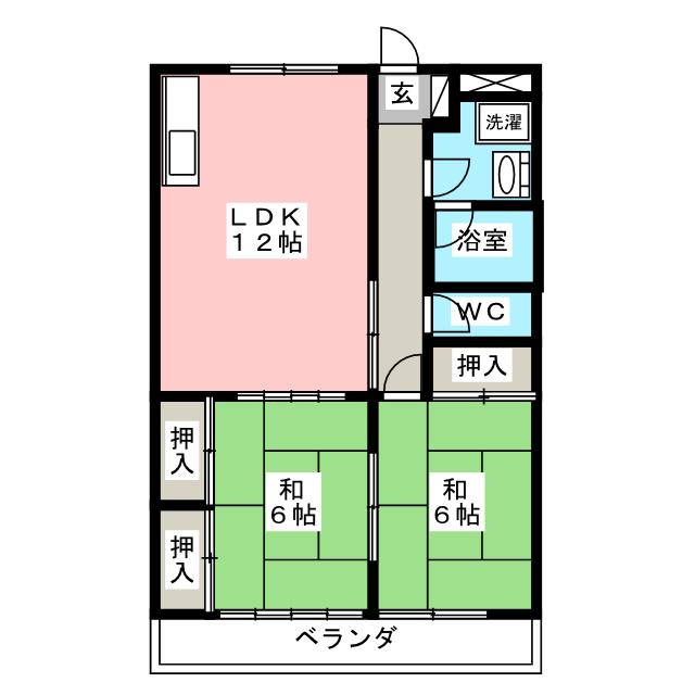 プレステージ黒松の間取り