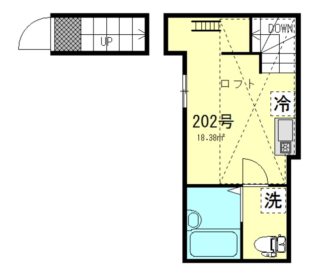 【大田区羽田のアパートの間取り】