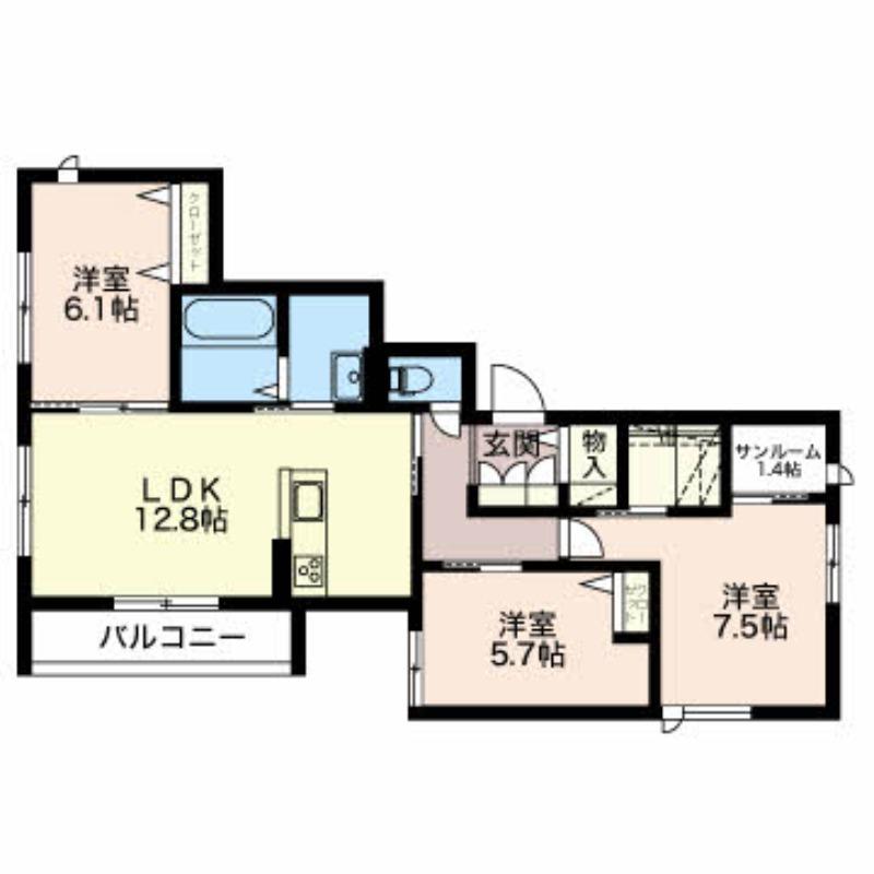 ウィステリア堀川小泉の間取り