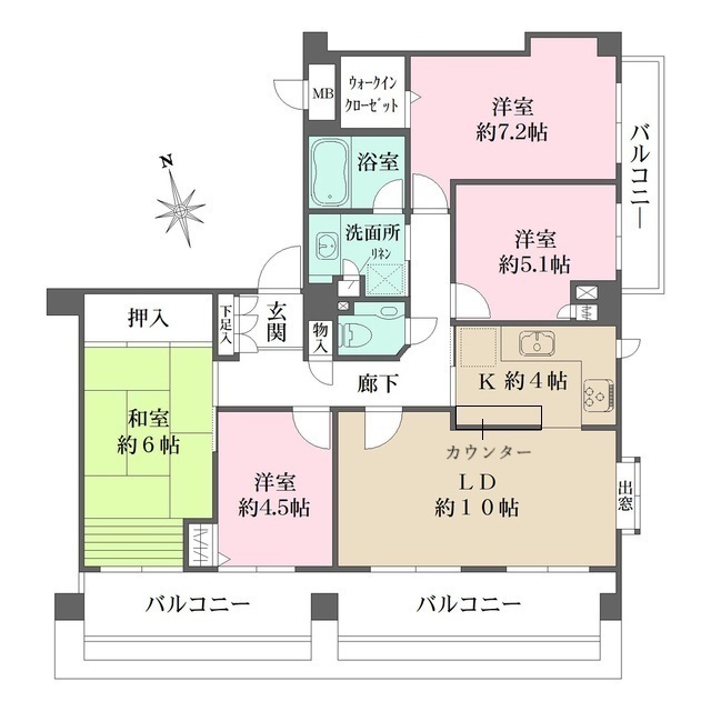 千種春岡パークハウスの間取り