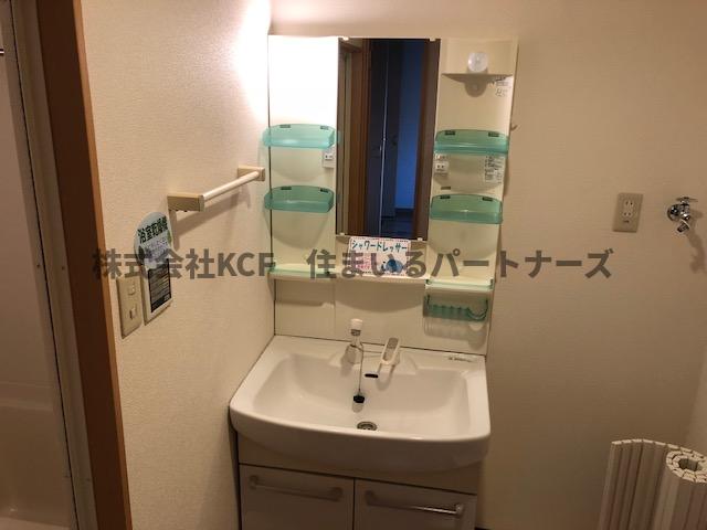 洗面設備　広い洗面スペース