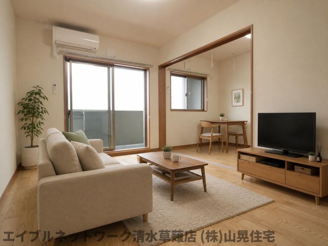 居室・リビング　家具備品はCGによるイメージで、実際の物件には含まれません