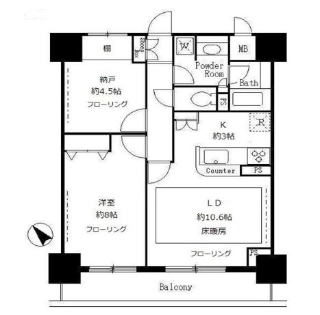 サンクレール荒川ブランガーデンの間取り