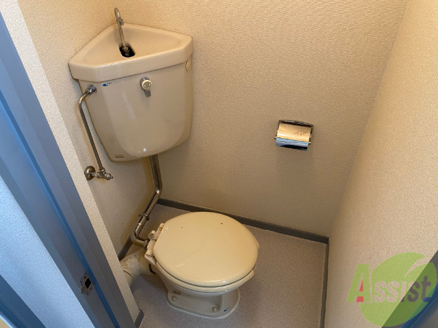 トイレ　トイレはこちらです。十分な広さがございますね