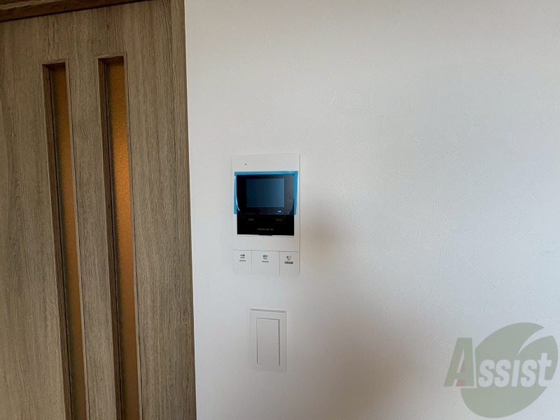 セキュリティ　インターホンです。オートロック付きで安心のマンションです。