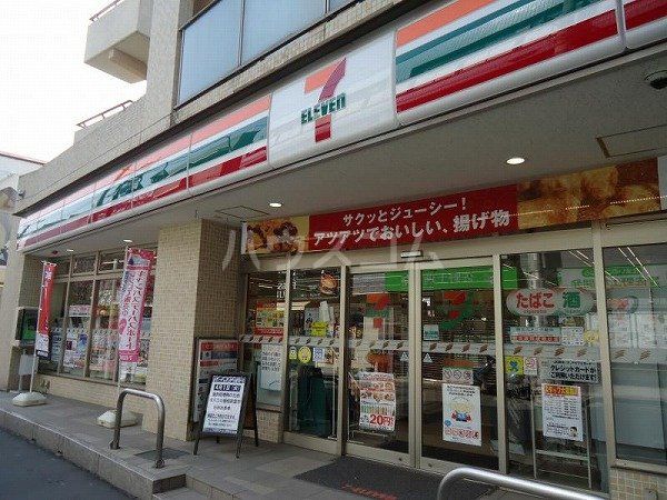 コンビニ　セブン‐イレブン 京王稲田堤駅南口店（コンビニ）まで517m