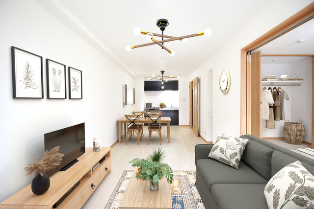 居室・リビング　ＣＧ合成のため、家具・家電類はつきません。