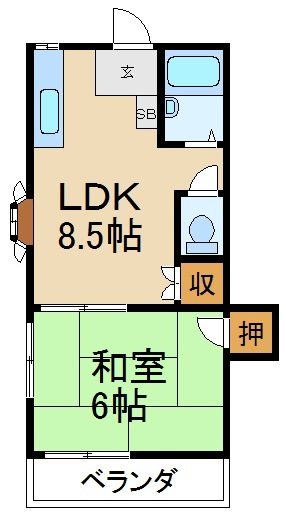 メーベルハイツの間取り写真