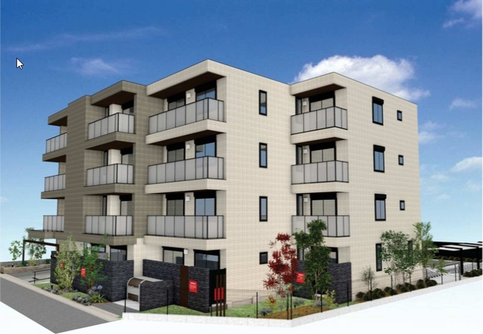 建物外観　建築中