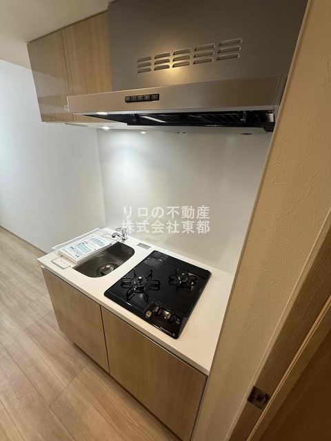 キッチン　便利な２口ガスコンロ設置済！