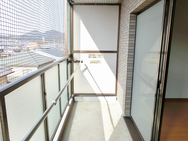 バルコニー　奥行きもあり使いやすいバルコニー