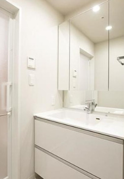 洗面設備　別タイプ部屋　参考写真です