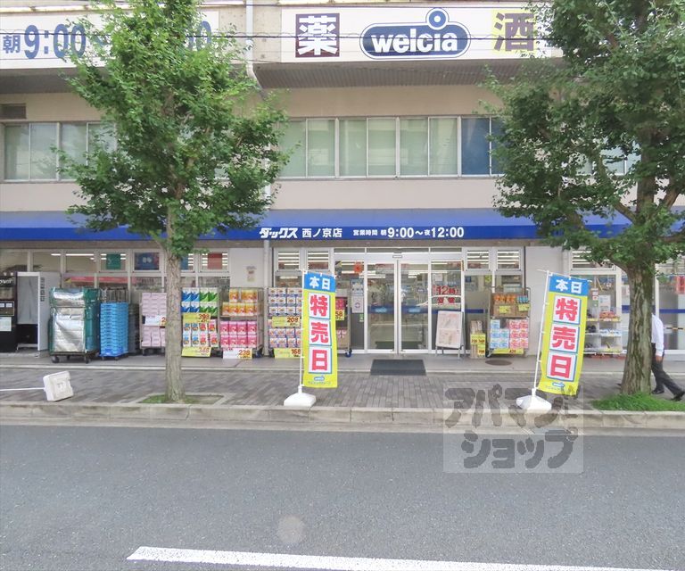 ドラックストア　ダックス西ノ京店（ドラッグストア）まで500m