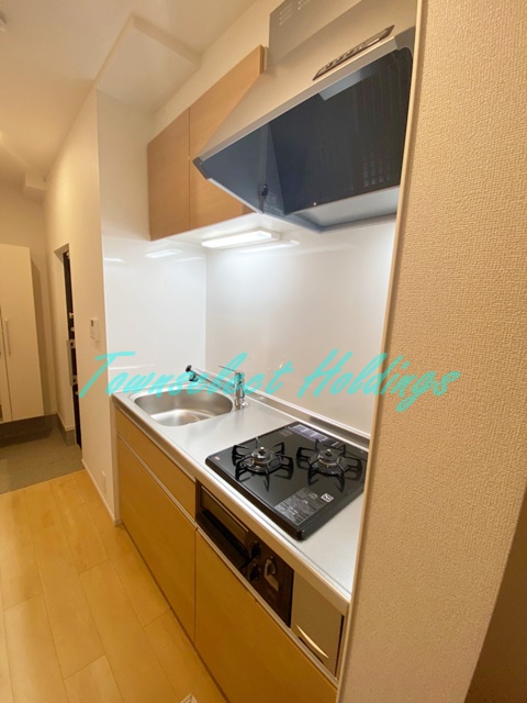 キッチン　【都市ガス】ビルドイン2口ガスキッチン♪収納豊富