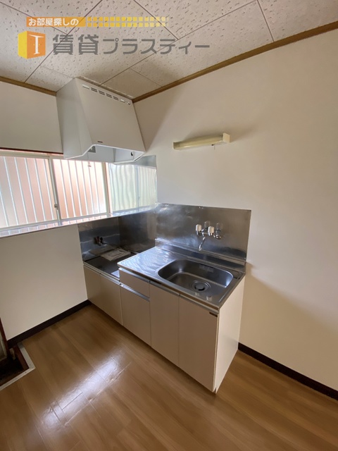 キッチン　２口ガスコンロ設置可！