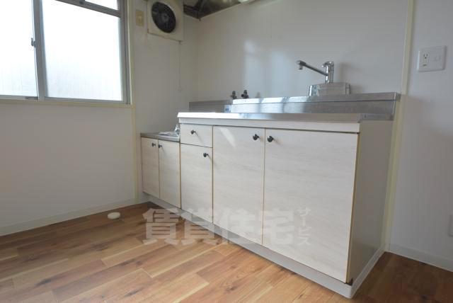 キッチン　ガスコンロ設置可能