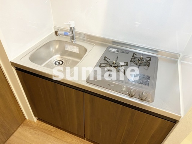 キッチン　2口ガスコンロ設置済！