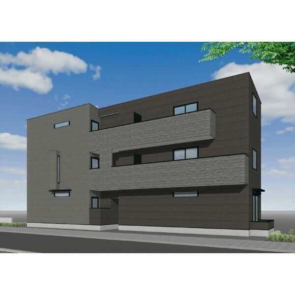 建物外観　完成予想パース（配色等変更になる可能性あり）