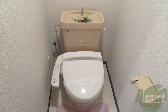 トイレ　お手洗いはシャワータイプ。あって嬉しい設備ですね。