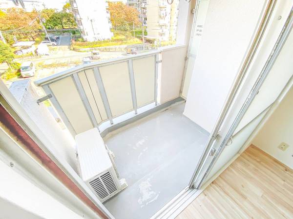 バルコニー　モデルルームの写真です