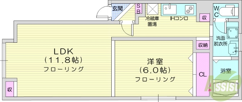 ジュネス24の間取り写真