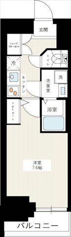 東京メトロ日比谷線 三ノ輪駅 徒歩5分 13階建 築8年の間取り写真
