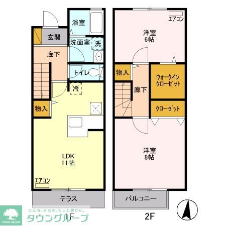 ローズコートひばりの間取り写真