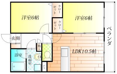近鉄南大阪線 藤井寺駅 徒歩20分 3階建 築22年の間取り写真