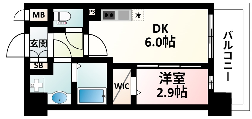 ＪＲ東海道本線 新大阪駅 徒歩12分 15階建 築1年の間取り写真