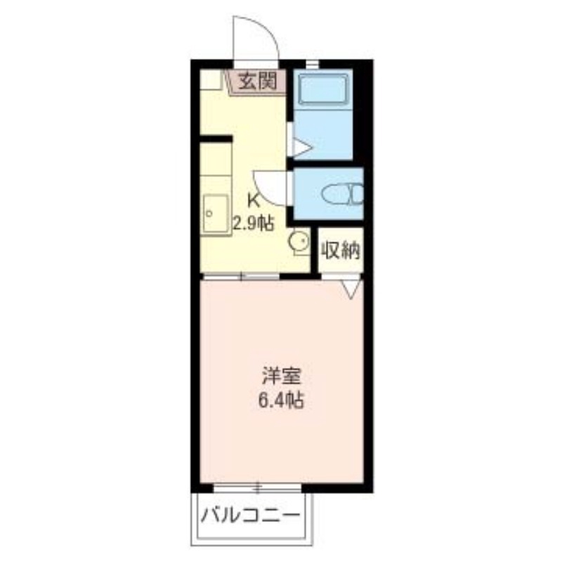 湘南新宿ライン高海 前橋駅 徒歩7分 2階建 築26年の間取り写真