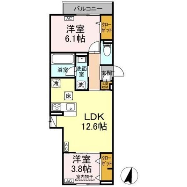 D-ROOM 原町田の間取り写真