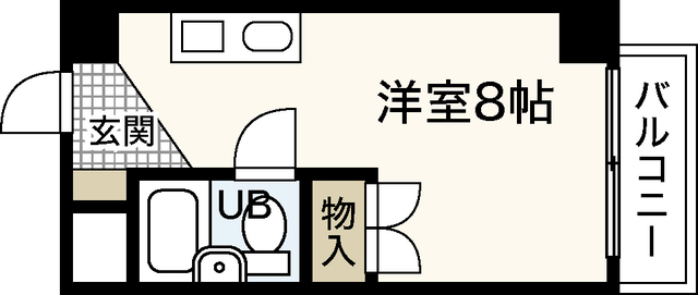 広島電鉄横川線 寺町駅 徒歩3分 8階建 築37年の間取り写真