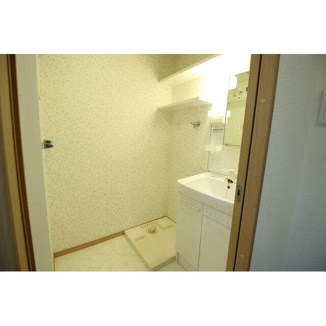 洗面設備　水回りには清潔感を意識しています